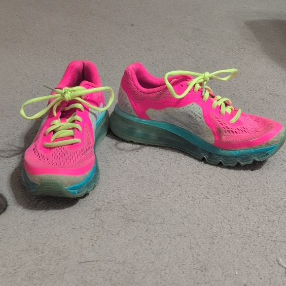 Nike Shoes - Nike Air Max Vibrant Pink and Green 2014